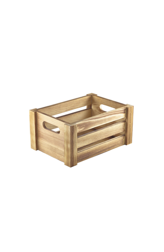 Wooden Crate Rustic Finish 22.8x16.5x11cm