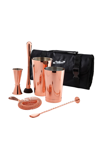 Copper Cocktail Bar Kit 7pcs