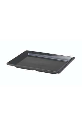 Black Melamine Platter GN 1/2 Size 32 X 26cm