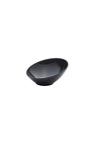 Black Melamine Slanted Buffet Bowl 21 x 20 x 10cm