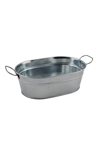 Galvanised Steel Serving Bucket 23 x 15 x 7cm