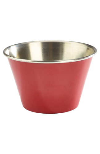 6oz Stainless Steel Ramekin Red