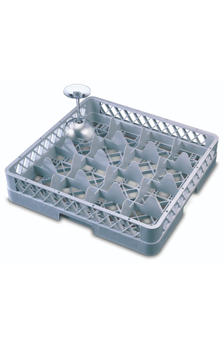 Genware 16 Comp Glass Rack With 2 Extenders