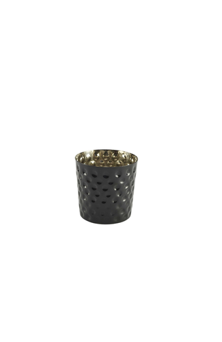 S/St. Serving Cup Hammered 8.5 x 8.5cm Black