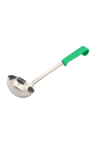 Genware Plastic Handle Soup Ladle Green