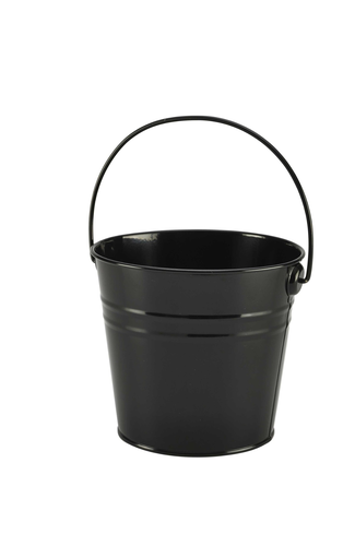 Stainless Steel Serving Bucket 16cm Dia Black