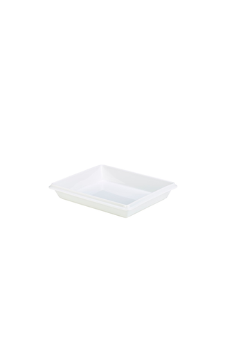 Royal Genware Gastronorm Dish 1/2 55mm White