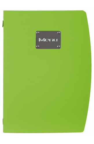 Rio A4 Menu Holder Green 4 Pages