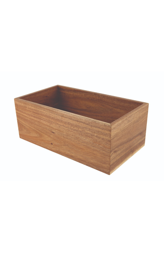 Genware Acacia Wood Riser/Box 32.5X18X12.3cm