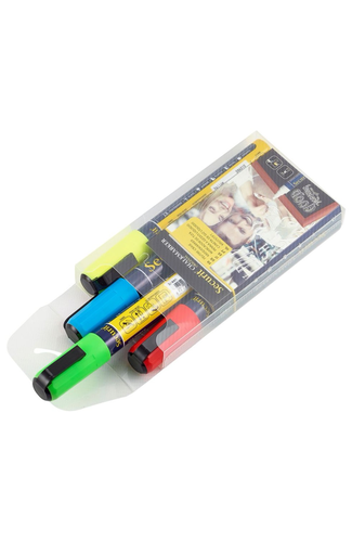 Chalkmarkers 4 Colour Pack (R,G,Y,Bl) Medium