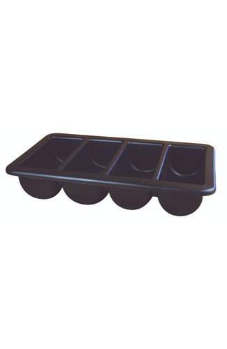 Cutlery Tray/Box 1/1 Black 13" X 21"