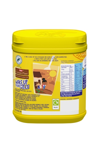 Nesquik Chocolate Flavoured Milkshake Powder 500g Tub Back
