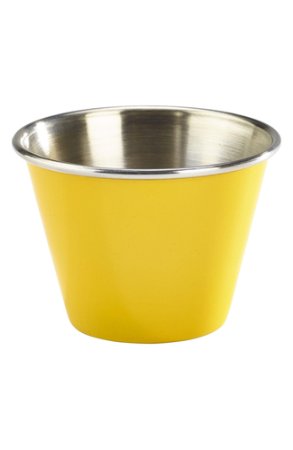 2.5oz Stainless Steel Ramekin Yellow