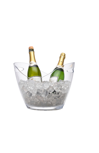 Clear Plastic Champagne Bucket Large