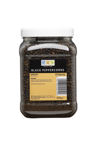 Pepper Black Whole TL Jar 6x500g 970045