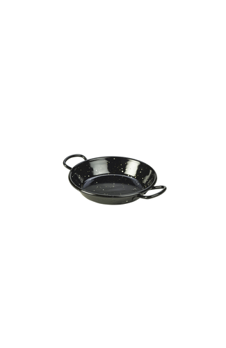 Black Enamel Miniature Paella Pan 12cm