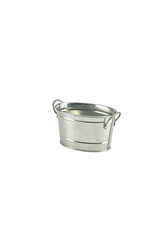 Galvanised Steel Serving Bucket 15.5 x 11 x 8.5cm