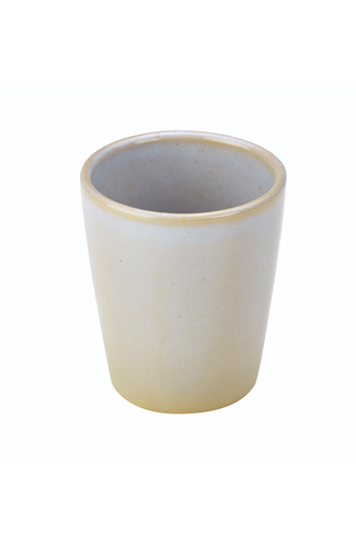 Terra Stoneware Rustic White Conical Cup 10cm