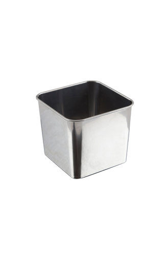 Stainless Steel Square Tub 8 x 8 x 6cm