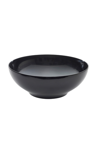 Black Melamine Round Buffet Bowl 35.5cm