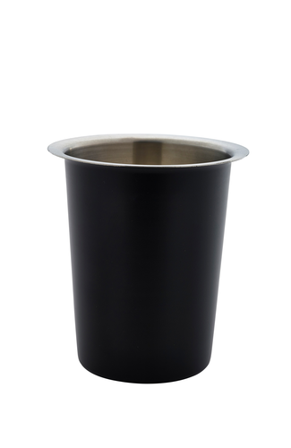 Genware S/St. Black Cutlery Cylinder 4.1/2"