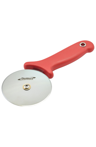 Genware Pizza Cutter Red Handle