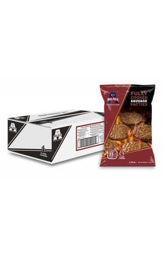Big Al's Fully Cooked Sausage Patties (2x 38-40 patties x55g