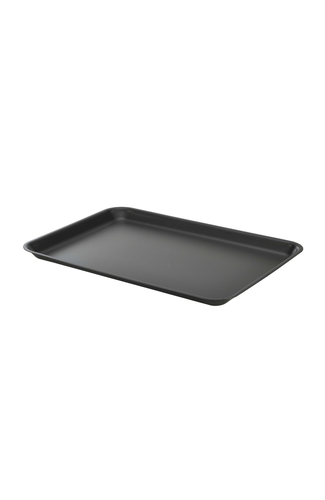 Galvanised Steel Tray 37x26.5x2cm Matt Black