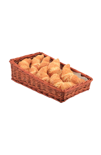 Wicker Display Basket 40X25X12cm - 6cm Front