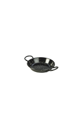 Black Enamel Miniature Paella Pan 10cm