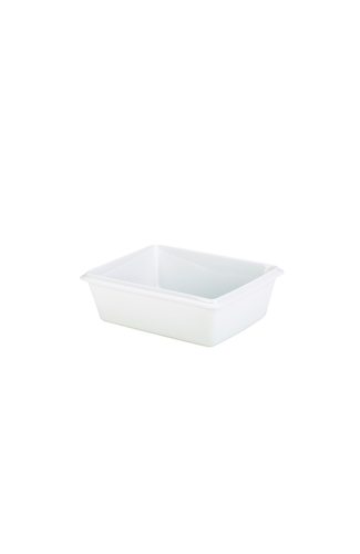 Royal Genware Gastronorm Dish 1/2 100mm White