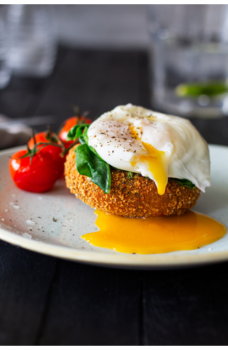 Gluten-free MSC Florentine Fishcake - as a brunch option