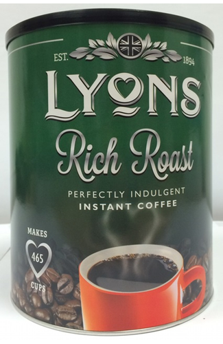 Lyons Rich Roast Granules 6x750g