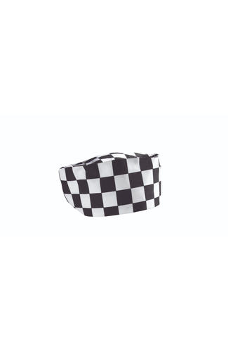 Big Black/White Check Beanie