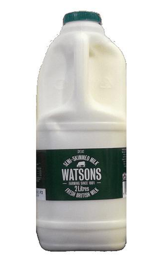 Watsons Milk - Semi-skimmed - 2l | Thompsons Food Service